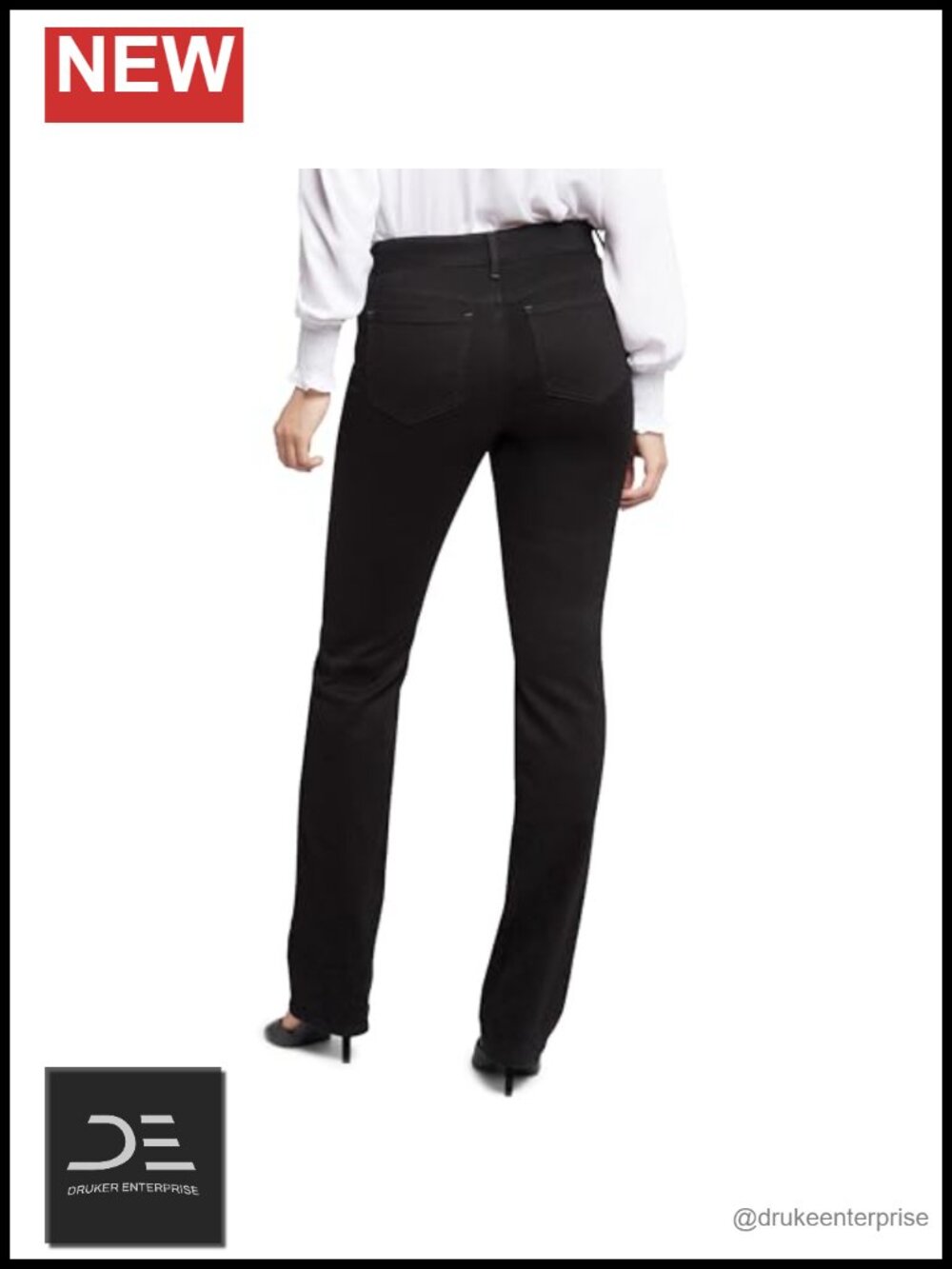 NYDJ Marilyn Straight Jeans Women's 32" Inseam Lift Tuck Slimming - Picture 5 of 6
